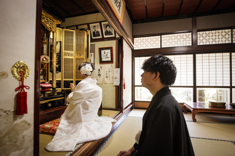 【ご自宅結婚式】和装1着ファミリープラン 200~250カット前後データ付/市内出張費/専門店の豊富な衣装からお選び頂けます
