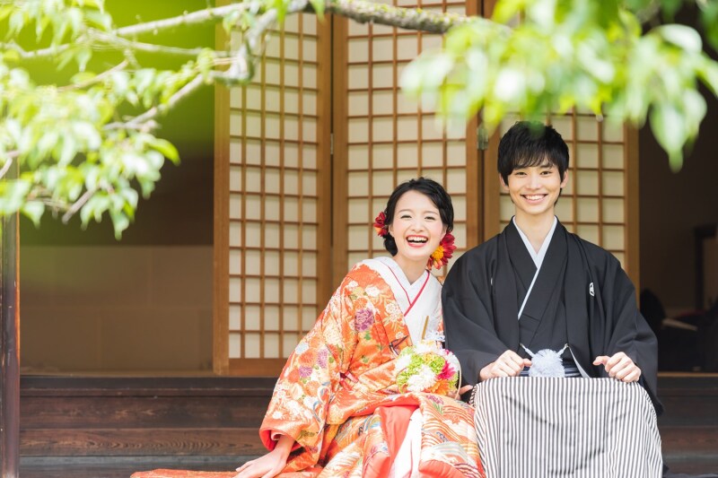 【150年の歴史”ぎふ水琴亭”】和装1着 料亭プラン 100～150カット前後データ付／施設使用料／専門店の豊富な衣装から試着