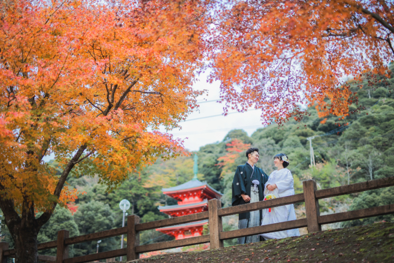 【岐阜公園プラン】和装1着 100~150カット前後データ付/他のオススメのロケ地でもOK/専門店の豊富な衣装からお選び頂けます