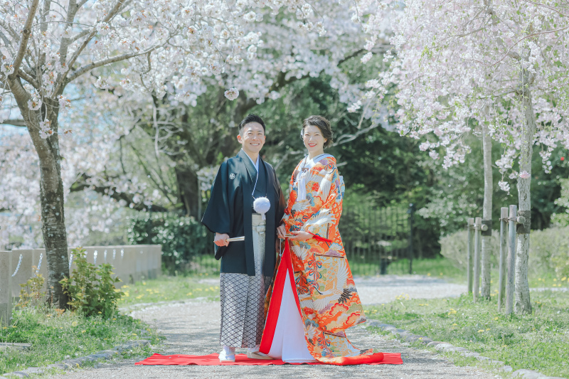 ≪桜フォト予約START≫【岐阜公園など】和装1着 100～150カット前後データ付／他のロケ地でもＯＫ／専門店の豊富な衣装