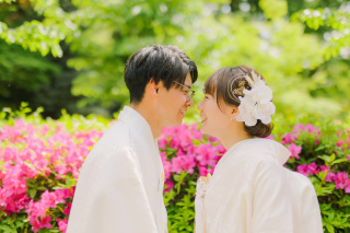 ≪公園フォト≫【ツツジ・紫陽花・新緑など】和装1着 100～150カット前後データ付／ロケ地ご提案／専門店の豊富な衣装