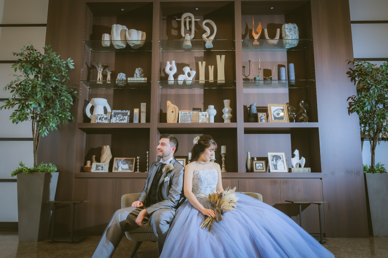 【結婚式場を貸切】洋装1着チャペルフォト 100～150カット前後データ付／施設使用料／専門店の豊富な衣装からお選び頂けます