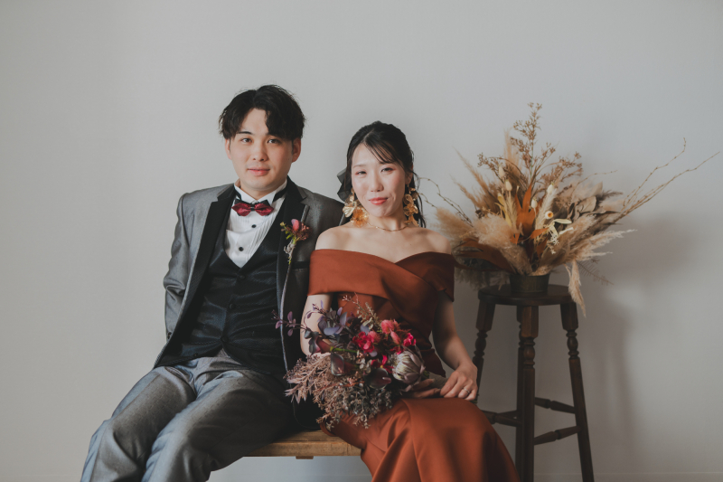 【洋装1着スタジオプラン】6つの異なるテイストで撮影／50～80カット前後のデータ付／専門店の豊富な衣装から事前試着を行います