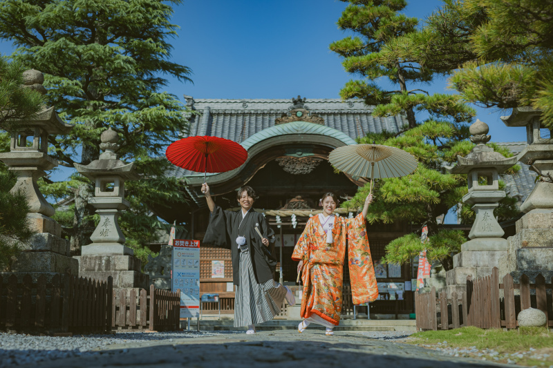 【大垣】和装1着ロケーション 100～150カット前後データ付／大垣への出張費／専門店の豊富な衣装からお選び頂けます