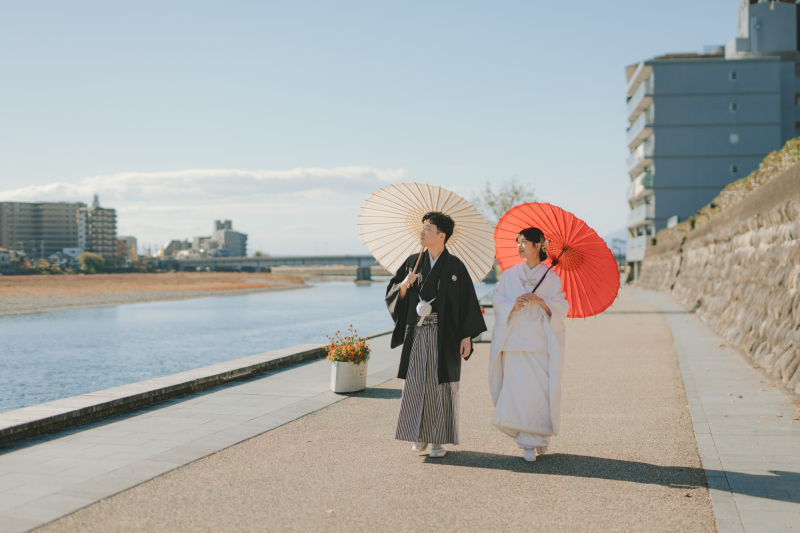 【ロケ2箇所◆長良川＋岐阜公園】岐阜堪能プラン◇和装2着 150～200カット前後データ付／その他ロケ地やスタジオもご提案可能！