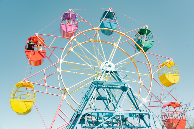 【養老ランド遊園地】≪昭和レトロ、ヴィンテージフォト≫洋装1着 100～150カット前後データ付／出張費込／専門店の豊富な衣装