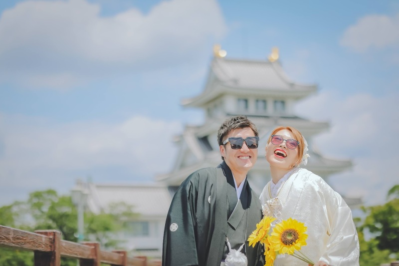 ≪公園フォト≫【紫陽花・ヒマワリ・新緑など】和装1着 100～150カット前後データ付／ロケ地ご提案／専門店の豊富な衣装