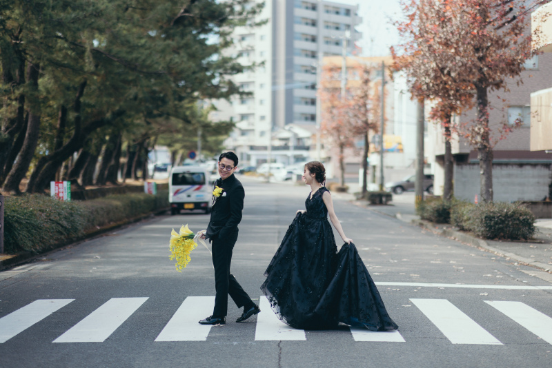 お外に出て横断歩道カット⭐︎