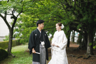 和装｜白無垢でのスタジオ＋近場ロケーション撮影