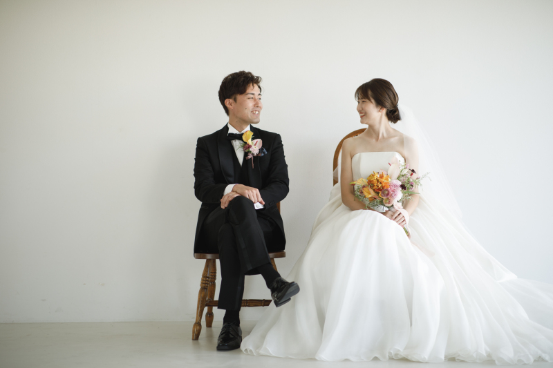 【和と洋の美を紡ぐ】和装+洋装&スタジオ+ロケーション《組み合わせは自由!衣装にこだわりたい花嫁様へ》◆データ230カット付