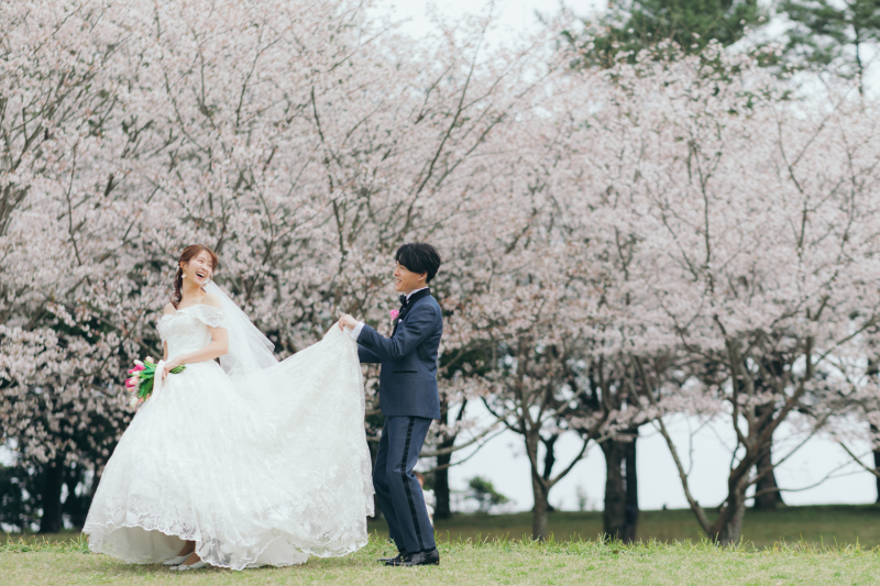 【3月下旬~4月上旬】春限定！桜前撮りプラン「和装ロケーションプラン」