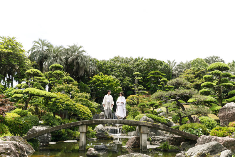 【11月までの特別価格】◆奄美の里◆和装1着・日本庭園&神前式会場+会食フォト<広大な日本庭園で素敵な一枚を>
