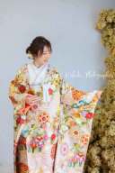 ハーフプラン用　青海波と梅