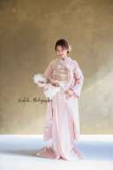 ハーフプラン用　掛下＊鹿の子ピンク