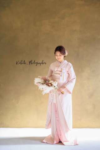 ハーフプラン用　掛下＊無地桃