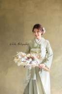 ハーフプラン用　掛下＊鹿の子緑