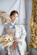 レース色打掛　フリル