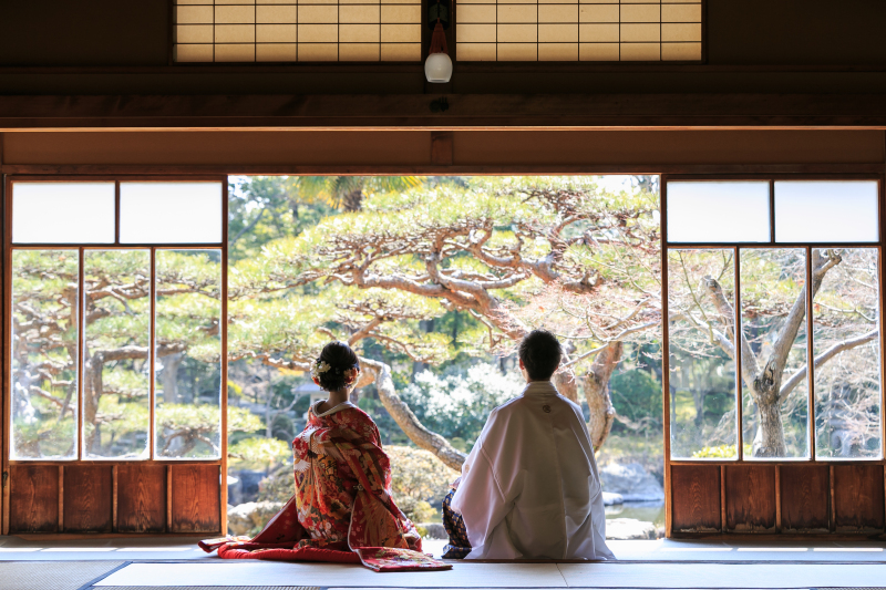 こぶたしゃしんかん_庭園で撮影できる