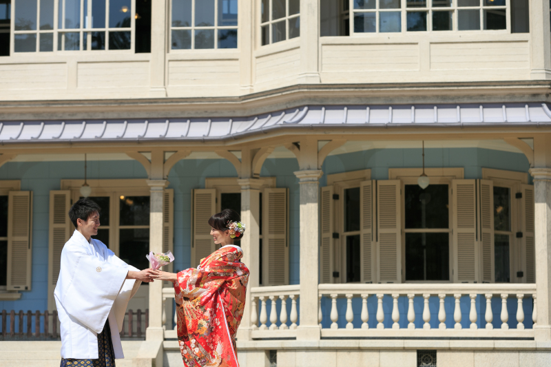 こぶたしゃしんかん_庭園で撮影できる