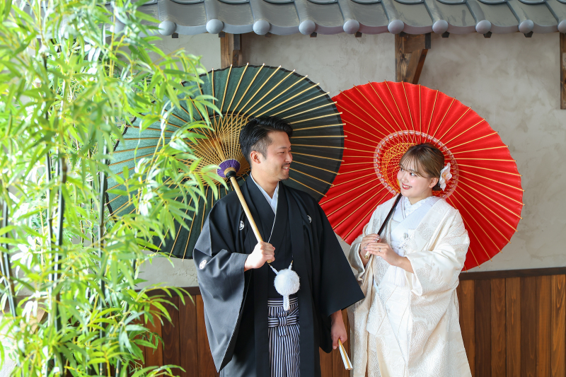白無垢&色打掛両方撮影!スタジオ&ロケーション両方希望の方に!