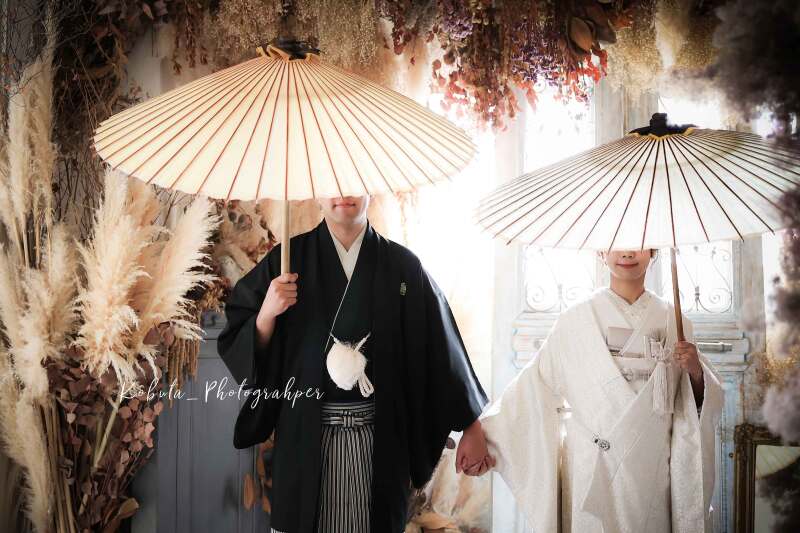 白無垢&色打掛2着撮影!和装スタジオ*データ150カット付
