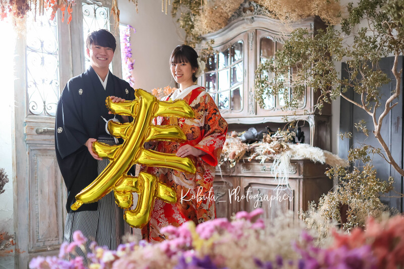 白無垢&色打掛2着撮影!和装スタジオ*データ150カット付