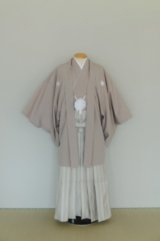 紋付袴（ベージュ）