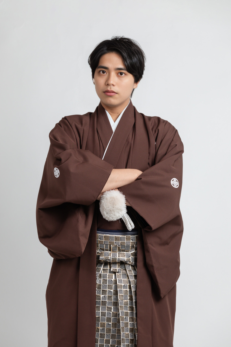 紋付袴(茶)