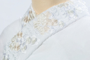 刺繍襟(白・ベージュ)