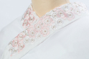 刺繍襟(ピンク)