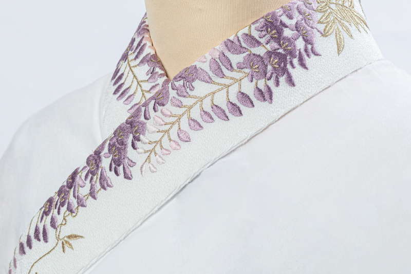 刺繍襟(紫)