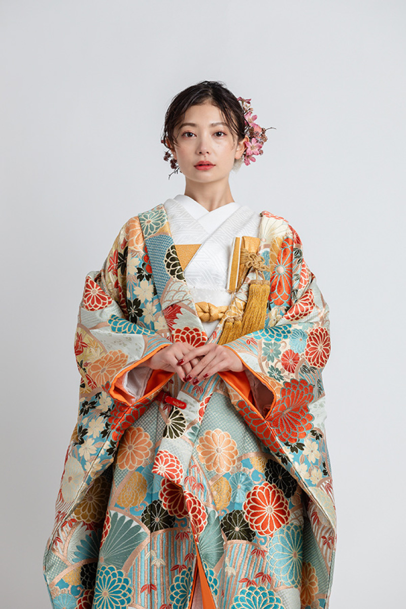 菊花青海紋