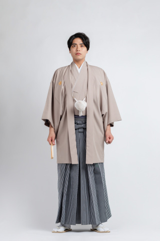 紋付袴(ベージュ)