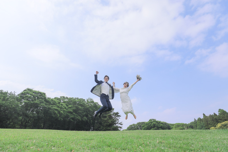 広大な芝生