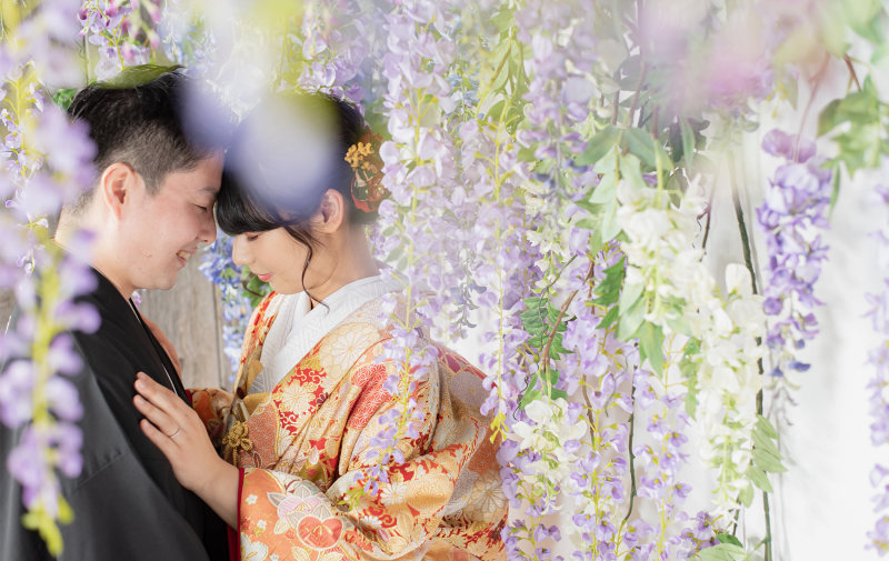 フジの花。