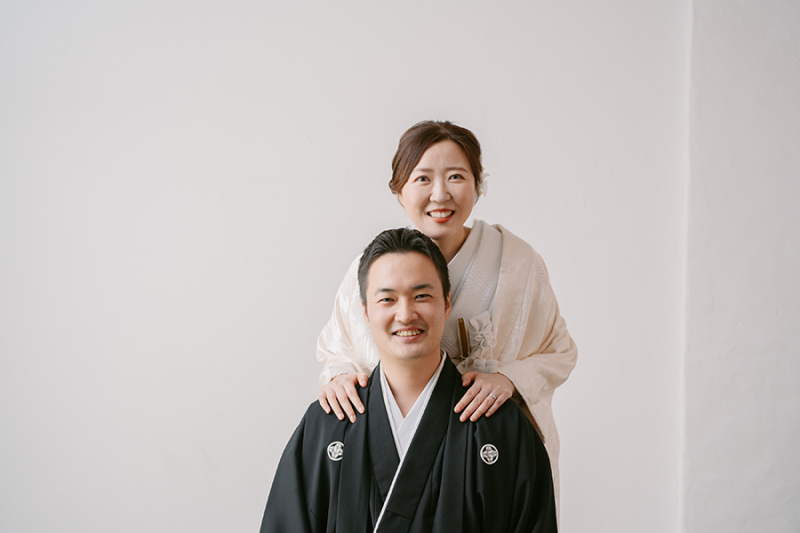 夫婦寄り添って