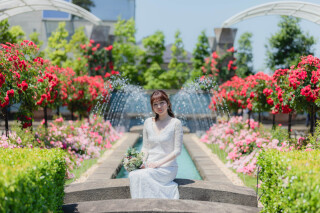 植物がお二人を彩る庭園