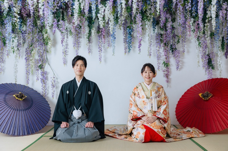 畳での正座撮影
