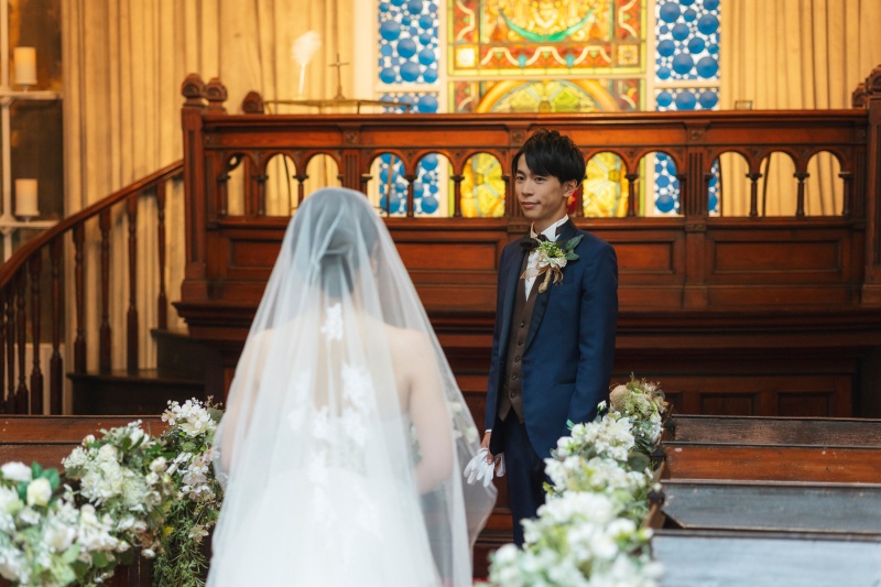 入場シーン(新婦サイド)