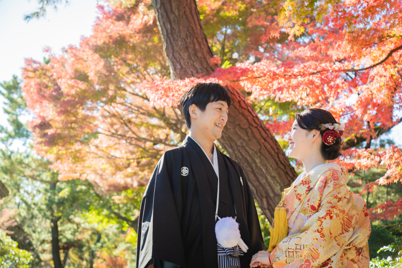 紅葉と共に。