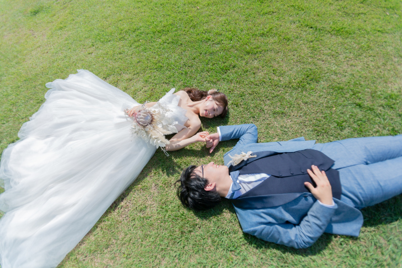 寝転んで♪