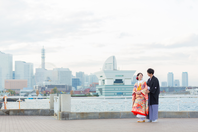 みなとみらいで横浜らしい撮影