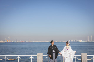 山下公園♡美しい景観と和装wedding✦