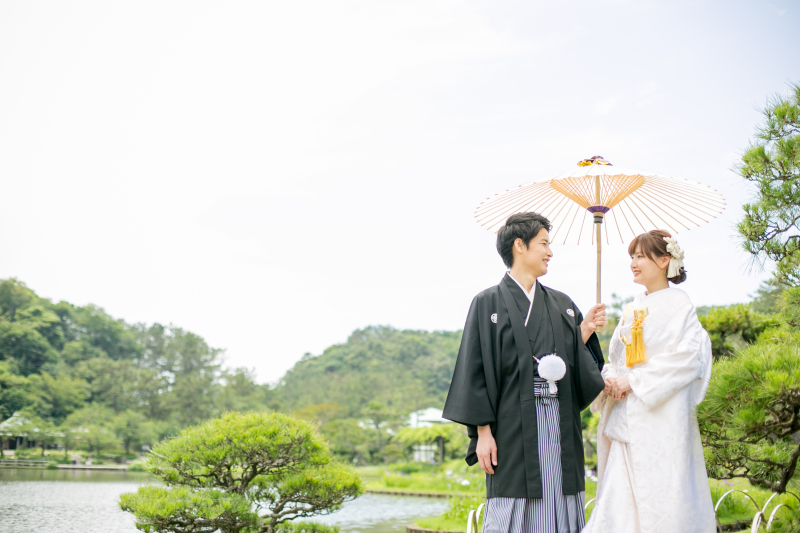 美しい庭園と