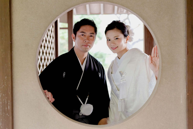ふだんでは見れないお二人の表情♡横浜で和装撮影✿