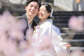 見ているだけで自然とこちらまで笑顔になる笑顔がとーっても素敵なおふたり