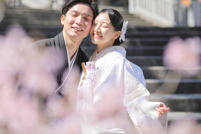 見ているだけで自然とこちらまで笑顔になる笑顔がとーっても素敵なおふたり