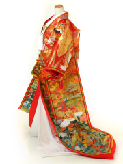 IU_015赤黄八重鶴花模様