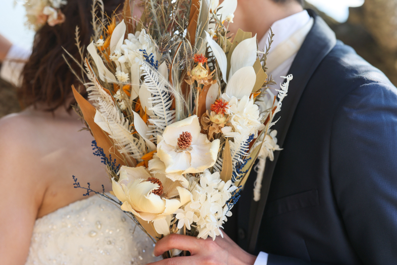 淡路 ビーチサンセットウエデイングロケーション撮影