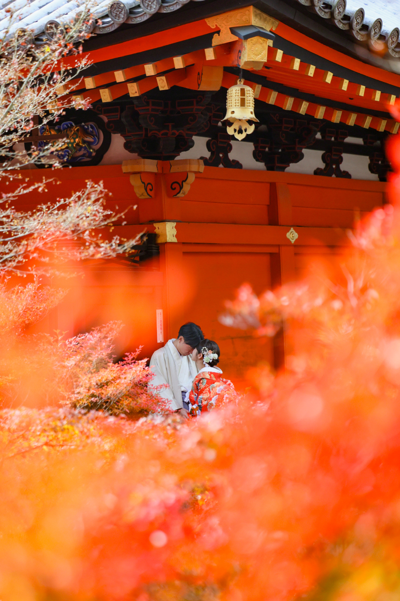 紅葉に包まれて